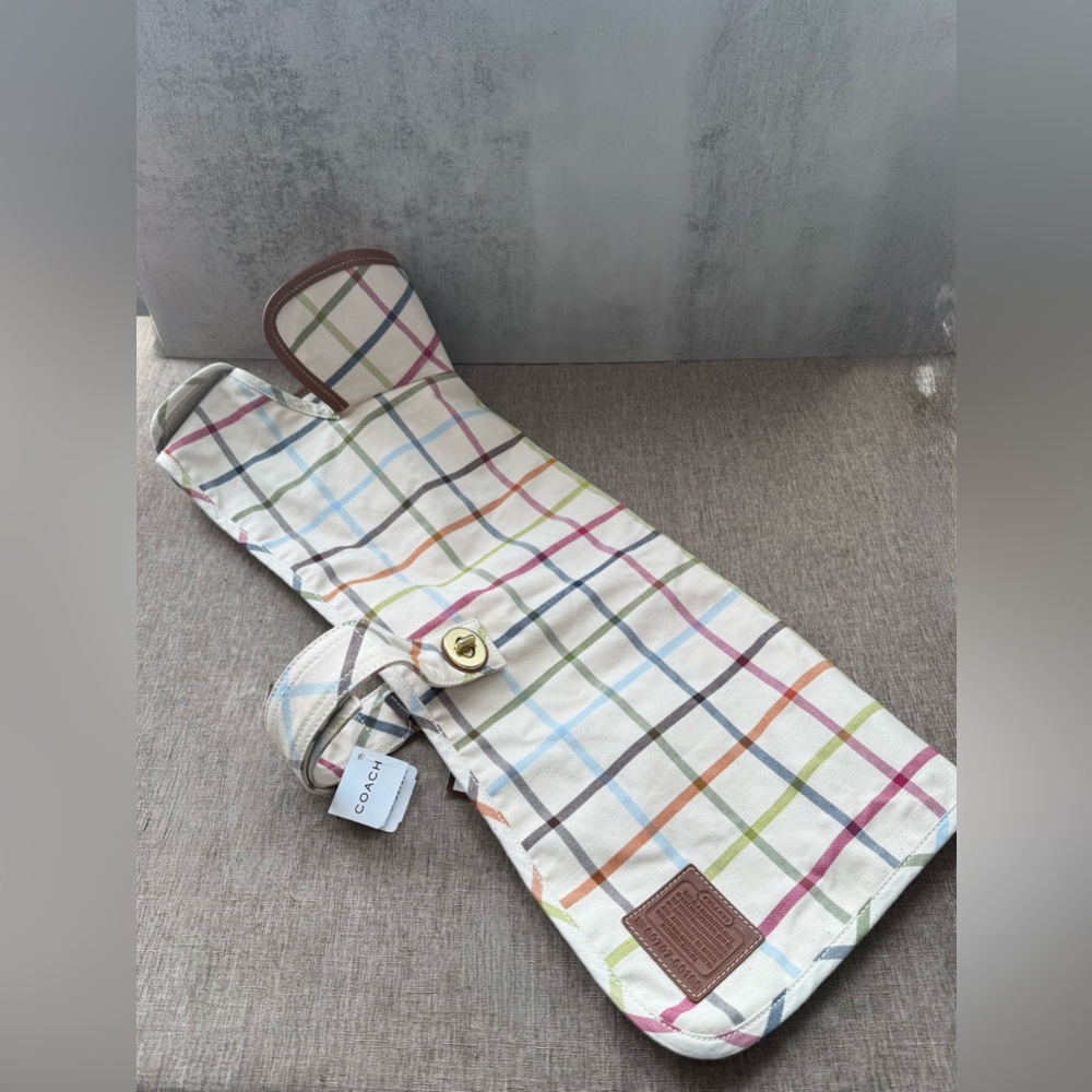 NWT Coach Tattersall Dog Jacket Coat Plaid Size Large 60707